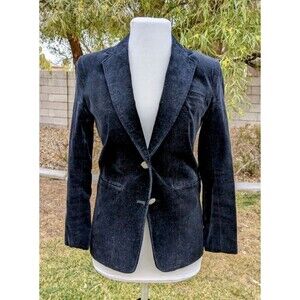VTG Jean Nicole 1980s Japanese Velvet Texture Womens Sz4P Blazer Suit Jacket EUC